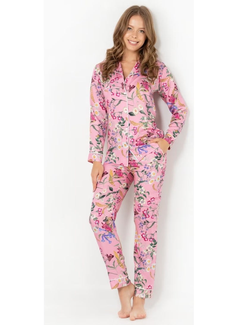 DoReMi Rosy Long Sleeve Women's Pajama Set - Image 3